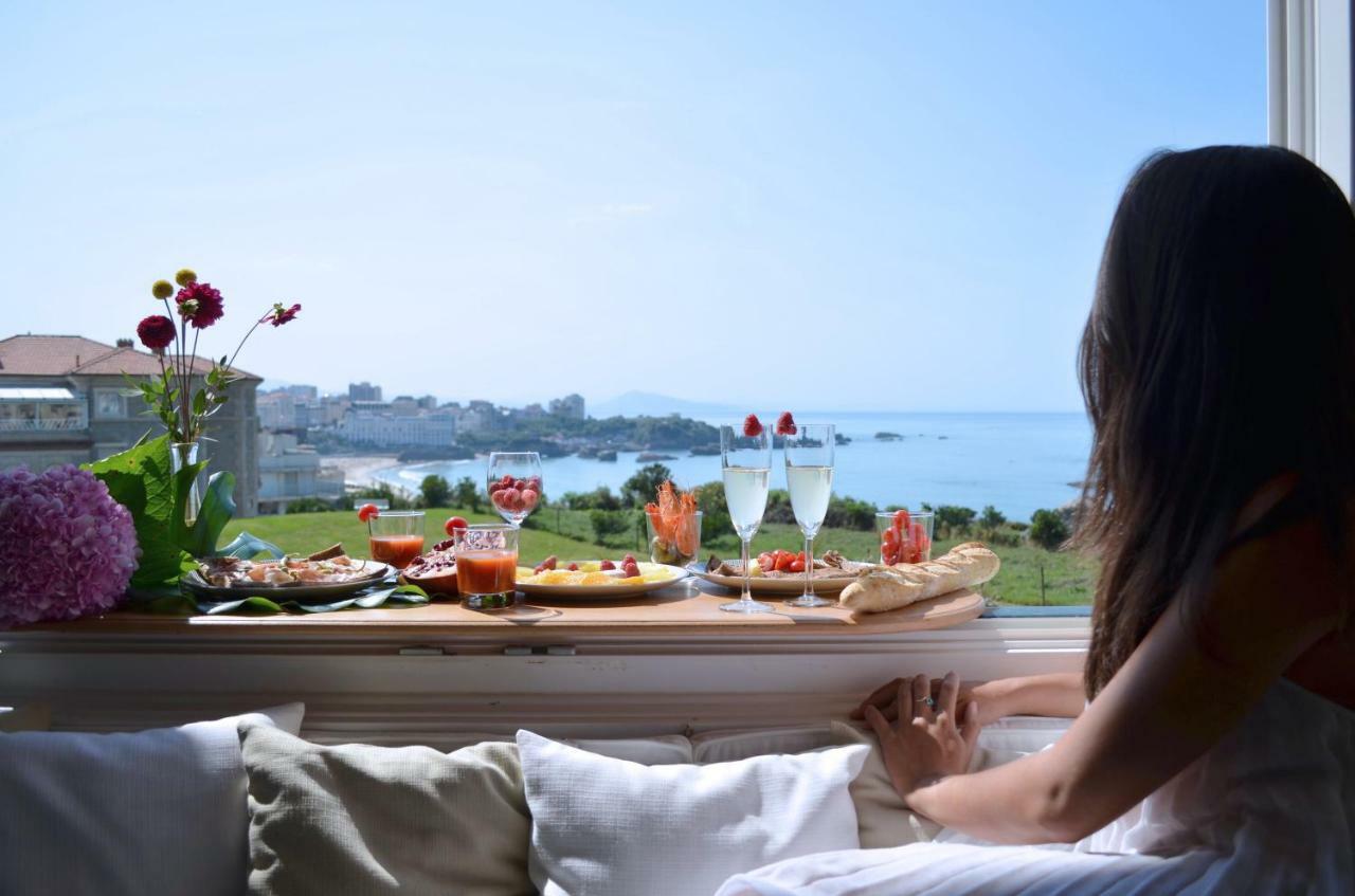 Le Sunset, Appartement Exceptionnel Ocean View - Phare - Au Calme Biarritz Bagian luar foto